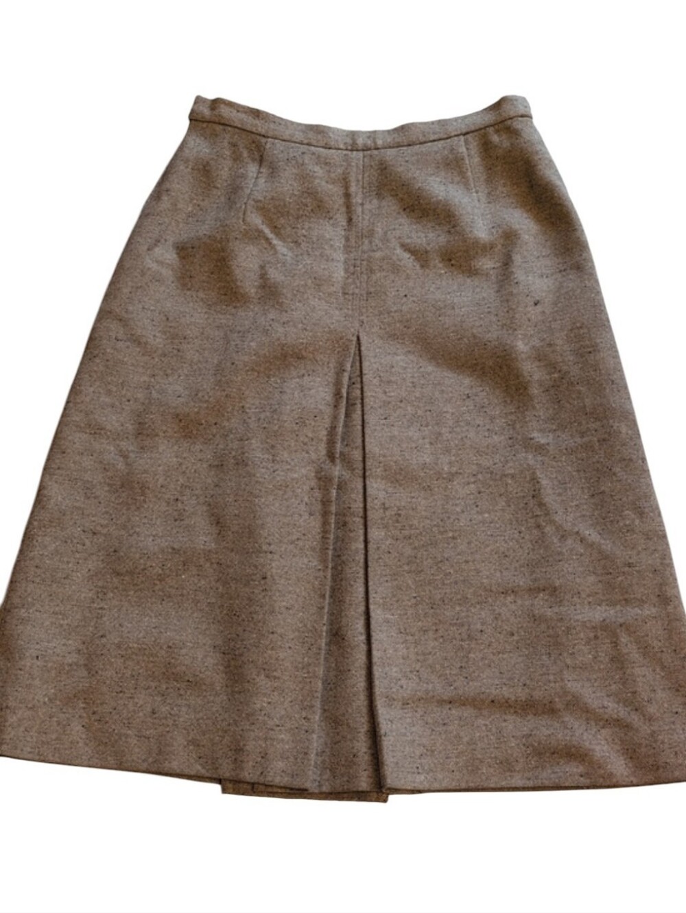 Burberry Vintage Wool Skirt A-line Midi Tweed Lined Size 12 Extra Long